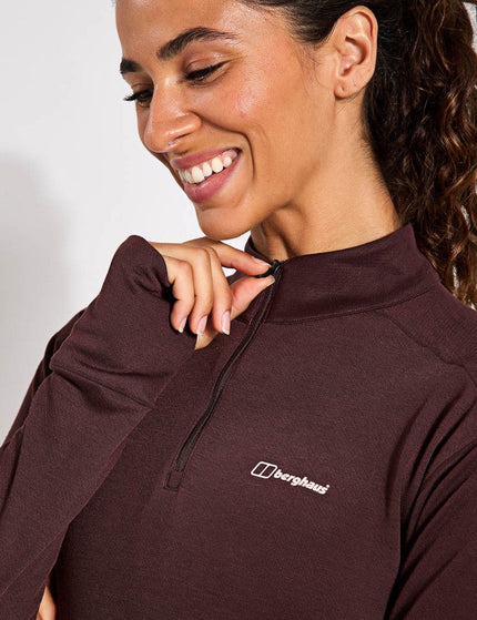 Berghaus Ivyhill Half Zip - Cedar Brownimage3- The Sports Edit