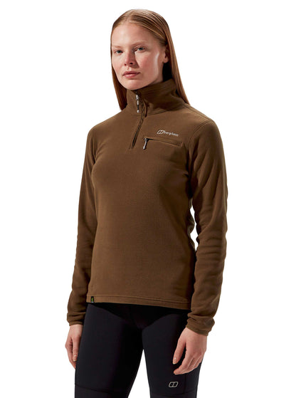 Berghaus Prism 2.0 Micro Half Zip Fleece - Bark Brownimage3- The Sports Edit