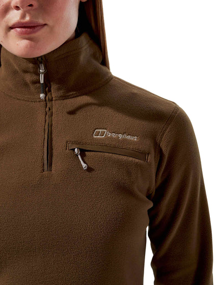 Berghaus Prism 2.0 Micro Half Zip Fleece - Bark Brownimage4- The Sports Edit