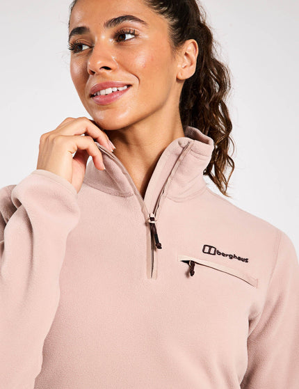 Berghaus Prism 2.0 Micro Half Zip Fleece - Pink Clayimage3- The Sports Edit