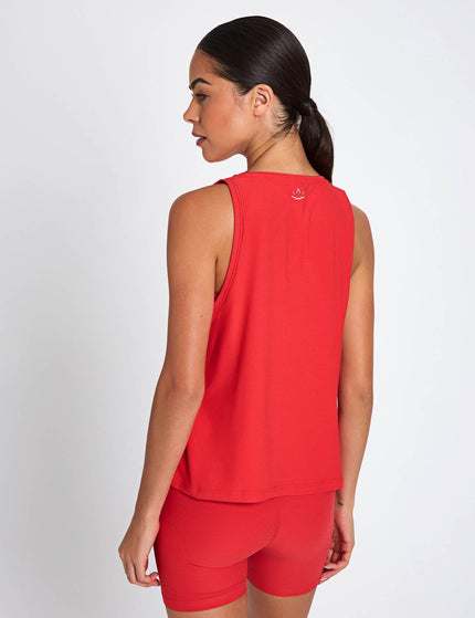 Beyond Yoga Featherweight Rebalance Tank - Candy Apple Red Heatherimage2- The Sports Edit