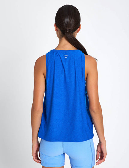 Beyond Yoga Featherweight Rebalance Tank - Court Blue Heatherimages2- The Sports Edit