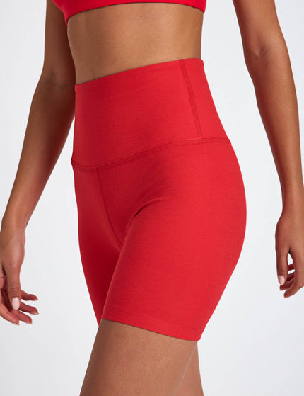 Beyond Yoga Spacedye Keep Pace 5" Biker Short - Candy Apple Red Heatherimage1- The Sports Edit
