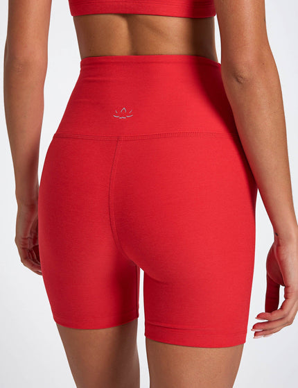 Beyond Yoga Spacedye Keep Pace 5" Biker Short - Candy Apple Red Heatherimage2- The Sports Edit
