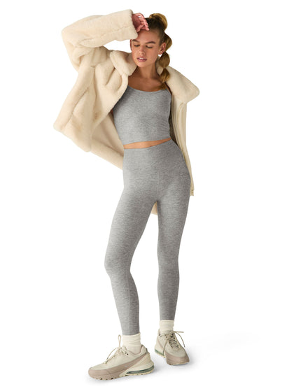 Beyond Yoga ON THE LIST FAUX FUR JACKETFRESH SNOWimage6- The Sports Edit