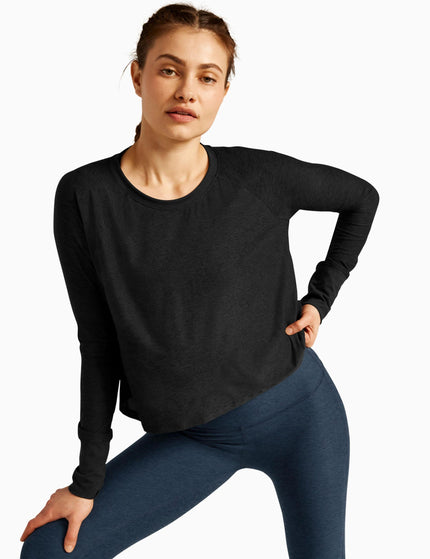 Beyond Yoga Featherweight Daydreamer Pullover - Darkest Nightimage1- The Sports Edit