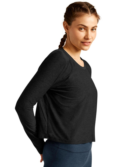 Beyond Yoga Featherweight Daydreamer Pullover - Darkest Nightimage3- The Sports Edit