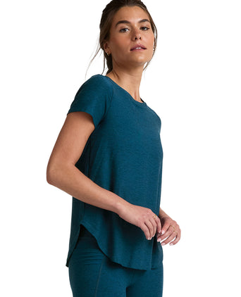 Featherweight On the Down Low Tee - Blue Gem Heather
