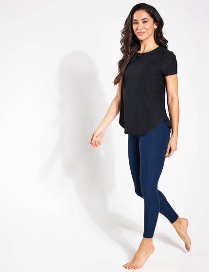 Beyond Yoga Featherweight On The Down Low Tee - Darkest Nightimage3- The Sports Edit