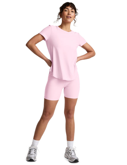 Beyond Yoga Featherweight On The Down Low Tee - Frosty Pink Heatherimages4- The Sports Edit