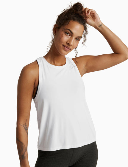 Beyond Yoga Featherweight Rebalance Tank - Cloud Whiteimage1- The Sports Edit