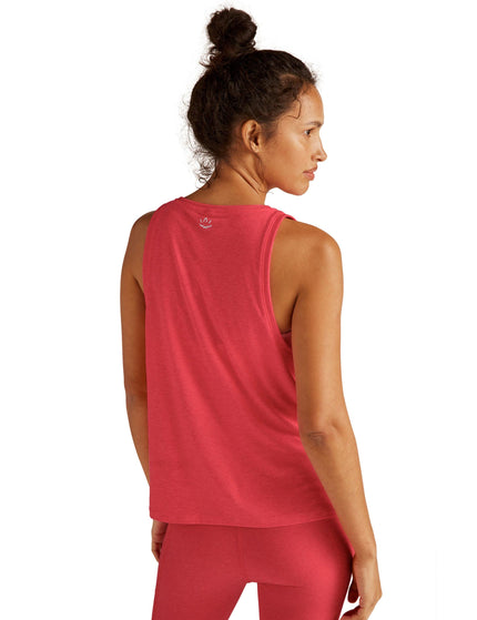 Beyond Yoga Featherweight Rebalance Tank - Coral Glow Heatherimage2- The Sports Edit