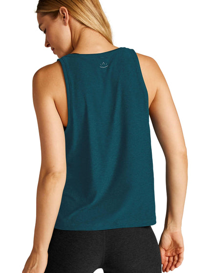 Beyond Yoga Featherweight Rebalance Tank - Majestic Blue Heatherimage3- The Sports Edit