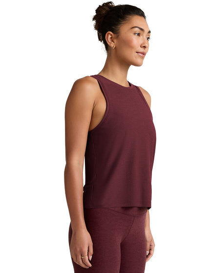 Beyond Yoga Featherweight Rebalance Tank - Midnight Burgundy Heatherimages2- The Sports Edit