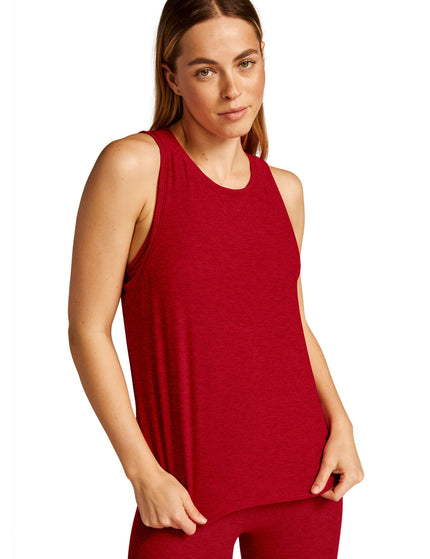 Beyond Yoga Featherweight Rebalance Tank - Ruby Red Heatherimage3- The Sports Edit