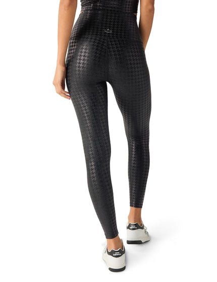 Beyond Yoga Caught In The Midi High Waisted Legging - Houndstooth Blackimage2- The Sports Edit