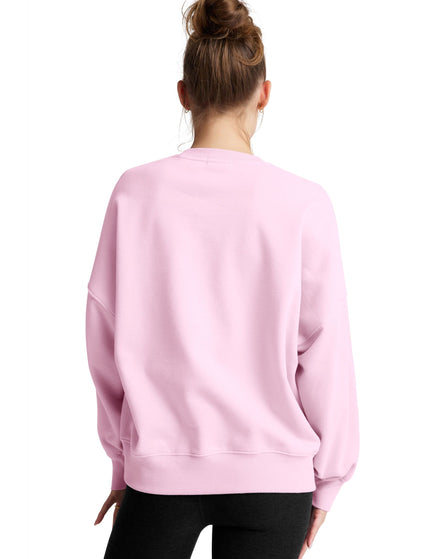 Beyond Yoga LuxeFleece Oversized Sweatshirt - Frosty Pinkimages3- The Sports Edit