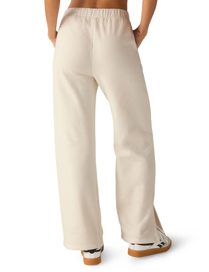 Beyond Yoga Open Ended Mid Rise Wide Leg Pant - Fresh Snowimage2- The Sports Edit