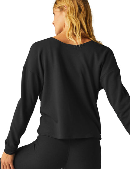 Beyond Yoga Plot Twist Reversible Pullover - Blackimage2- The Sports Edit