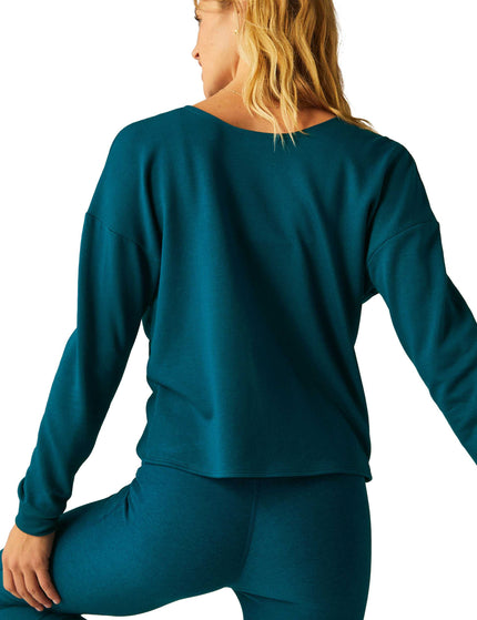 Beyond Yoga Plot Twist Reversible Pullover - Majestic Blueimage2- The Sports Edit