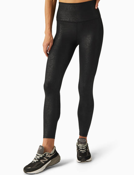 Beyond Yoga PowerShine High Waisted Midi Legging - Viper Blackimage1- The Sports Edit