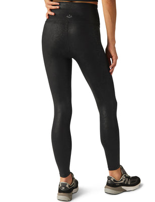 PowerShine High Waisted Midi Legging - Viper Black