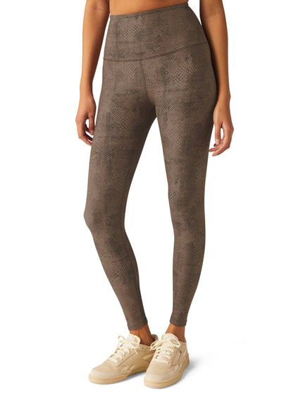 Beyond Yoga SoftMark High Waisted Midi Legging - Neutral Snakeskinimage3- The Sports Edit