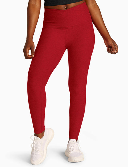 Beyond Yoga Spacedye At Your Leisure High Waisted Midi Legging - Ruby Red Heatherimage1- The Sports Edit