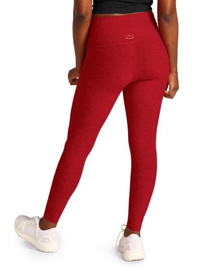 Beyond Yoga Spacedye At Your Leisure High Waisted Midi Legging - Ruby Red Heatherimage2- The Sports Edit