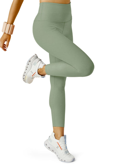 Beyond Yoga Spacedye Caught In The Midi High Waisted Legging - Minty Slate Heatherimage2- The Sports Edit