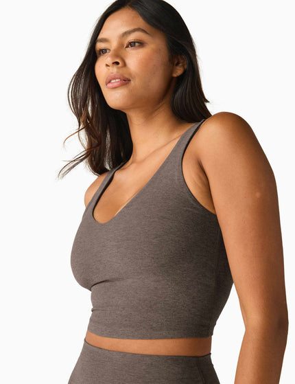 Beyond Yoga Spacedye Good Day Cropped Tank - Soft Umber Heatherimage1- The Sports Edit