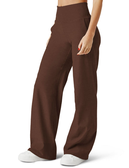 Beyond Yoga Spacedye Laid Back Wide Leg Pant - Bold Mocha Heatherimage3- The Sports Edit