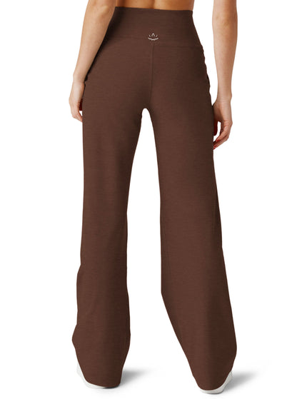 Beyond Yoga Spacedye Laid Back Wide Leg Pant - Bold Mocha Heatherimage2- The Sports Edit