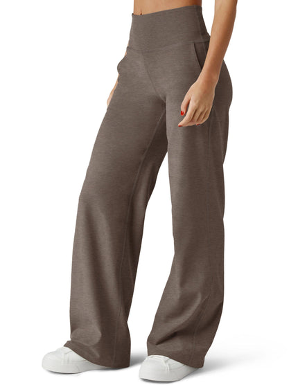 Beyond Yoga Spacedye Laid Back Wide Leg Pant - Soft Umber Heatherimage2- The Sports Edit