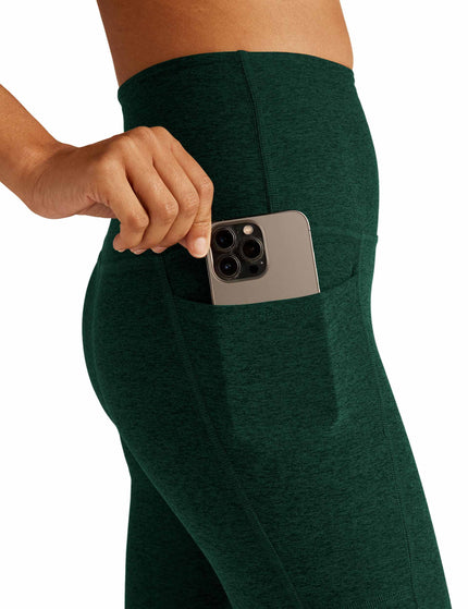Beyond Yoga SPACEDYE OUT OF POCKET HIGH WAISTED MIDI LEGGINGDARK SPRUCE GREEN HEATHERimage4- The Sports Edit