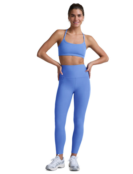 Beyond Yoga Spacedye Out Of Pocket High Waisted Midi Legging - Wild Flower Blue Heatherimages3- The Sports Edit