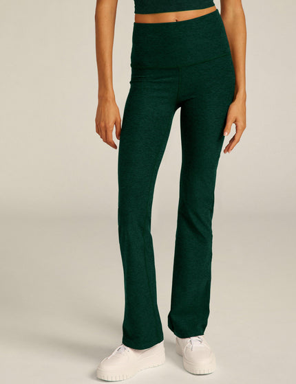 Beyond Yoga Spacedye Practice High Waisted Bootcut Pant - Dark Spruce Green Heatherimage1- The Sports Edit