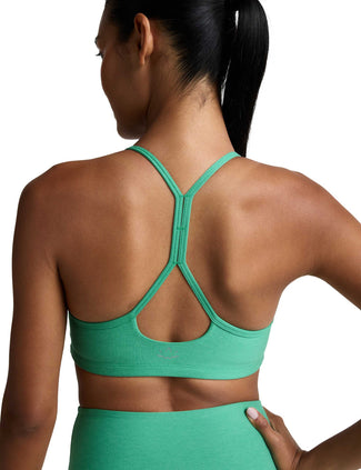 Spacedye Slim Racerback Bra - Bright Emerald Heather