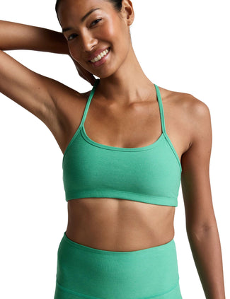 Spacedye Slim Racerback Bra - Bright Emerald Heather