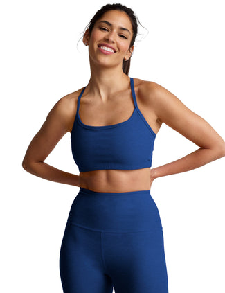 Spacedye Slim Racerback Bra - Marine Blue Heather