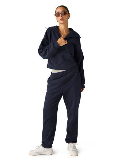 Beyond Yoga STREET SMART PULLOVERAFTER DARK NAVYimage4- The Sports Edit