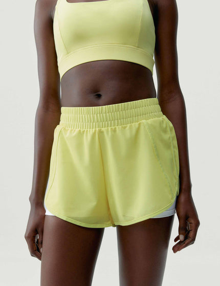 BORN Padma Short 2.0 - Yellow Green/Whiteimages1- The Sports Edit