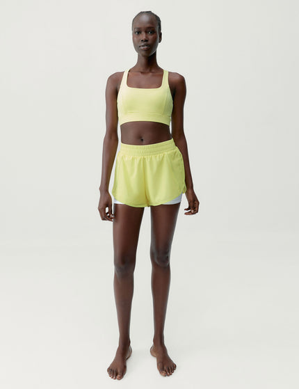 BORN Padma Short 2.0 - Yellow Green/Whiteimages4- The Sports Edit