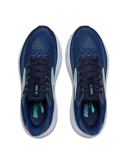 Brooks Ghost 17 - Navy/Green/Turquoiseimage6- The Sports Edit