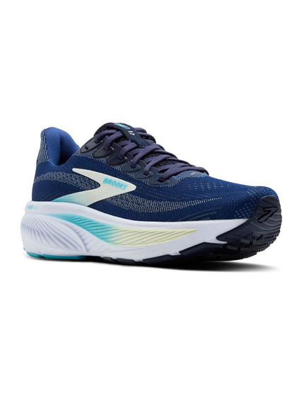 Brooks Ghost 17 - Navy/Green/Turquoiseimage2- The Sports Edit
