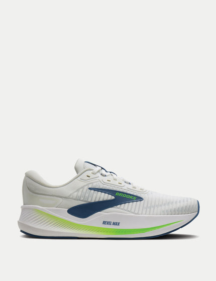 Brooks Revel Max - White/Moonlight/Green Geckoimages1- The Sports Edit