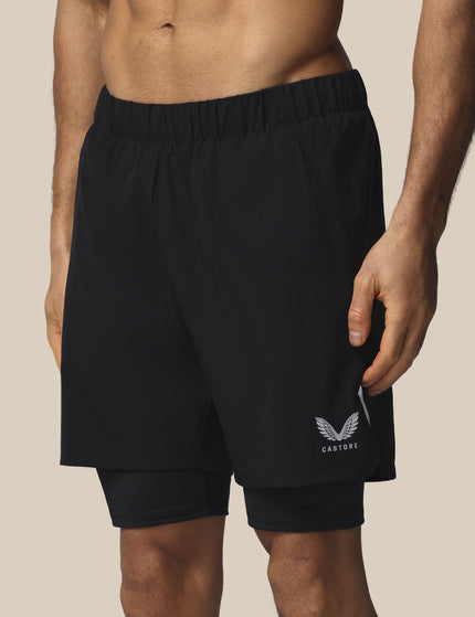 Castore Apex 2-in-1 Woven Shorts - Blackimages1- The Sports Edit