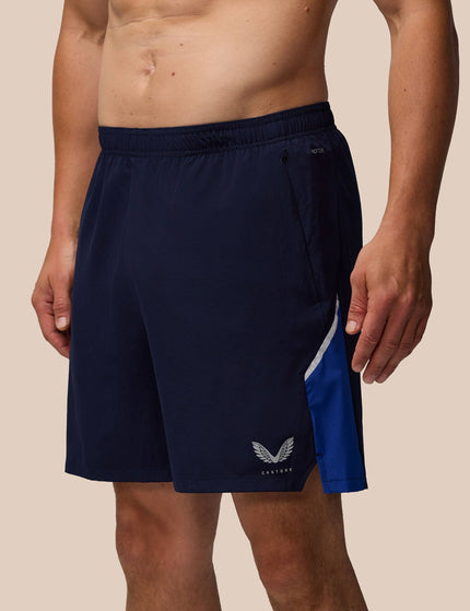 Castore 6" Short - Midnight Navy/Azure Blue /Silver Reflectiveimage1- The Sports Edit