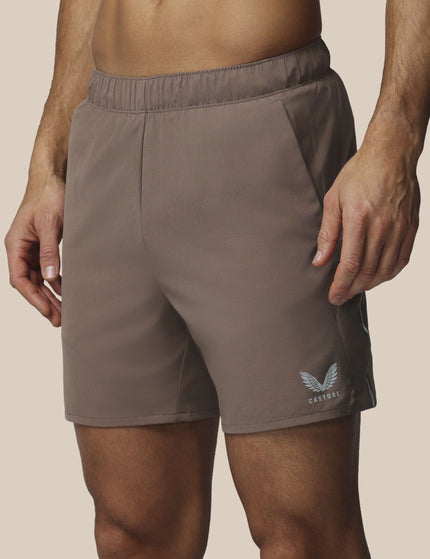 Castore Apex 6" Shorts w/ Inner Brief - Deep Taupeimages1- The Sports Edit