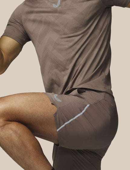 Castore Apex 6" Shorts w/ Inner Brief - Deep Taupeimages3- The Sports Edit
